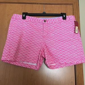 Pink & White Shorts